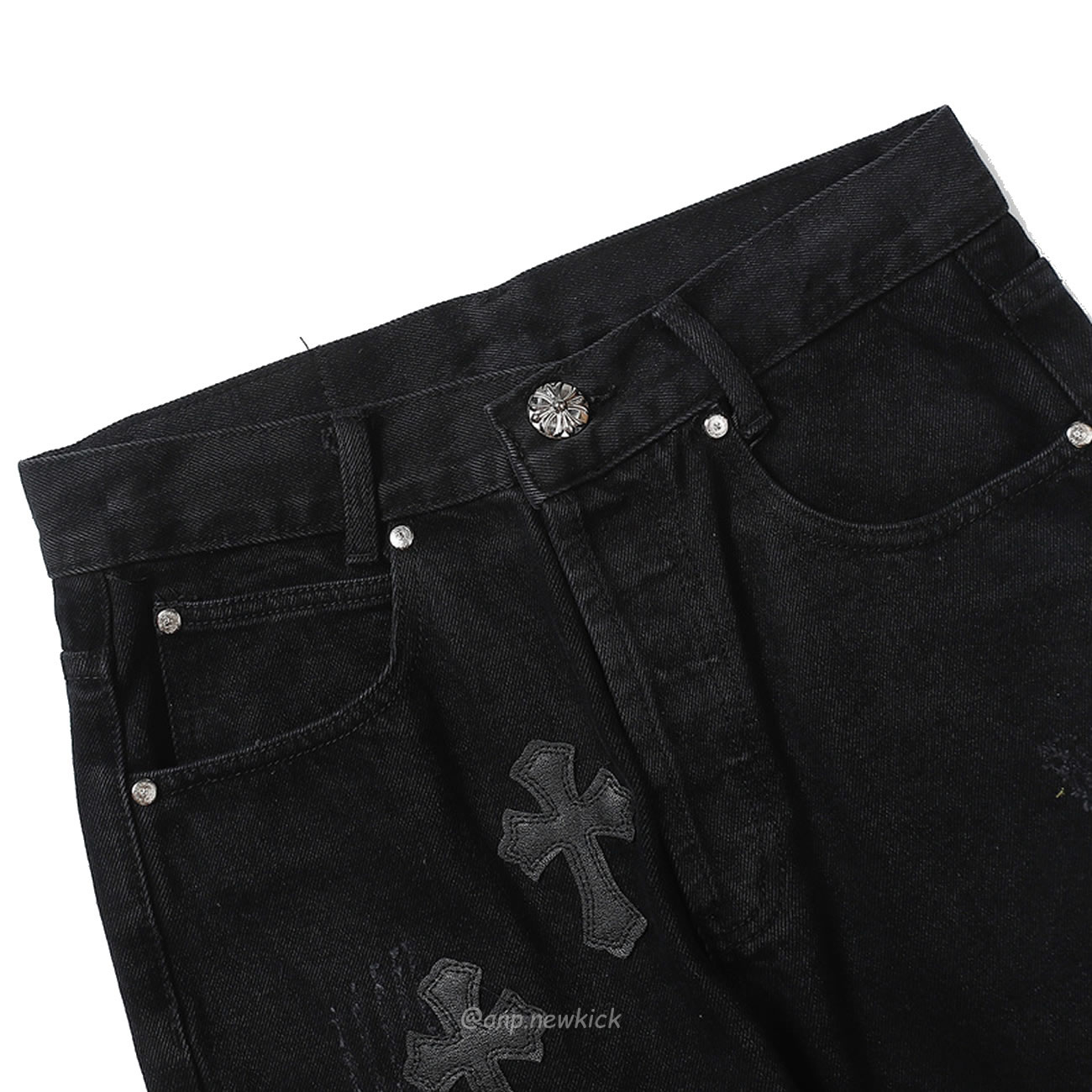 Chrome Hearts Black Cross Jeans (3) - newkick.app